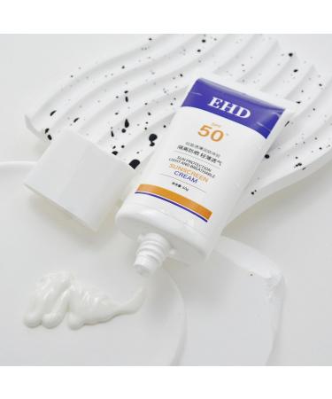 EHD Sunscreen Sunscreen for Face Spf 50 EHD Sunscreen Cream Sunscreen Spf 50 for Face Natural Sunscreen for Face Women Fast Absorption & No Sticky Feeling (2Pcs) - Buy Online on GoSupps.com