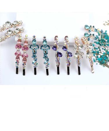 Whitebridge 8pcs Water Drop Leaf Hairpin Bobby Pins - Fashion Metallic Barrettes for Women and Girls - Buy Online on GoSupps.com
