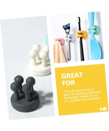 Alipis Silicone Hook - 24 Razor Hook Hat Holders & Toothbrush Storage Solutions | Bathroom & Household Hooks - Buy Online on GoSupps.com