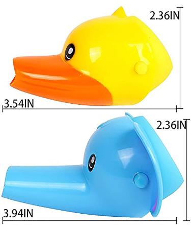YIQI WATING ARE INTERATION FOR KAFTEN - 2 Animal Faucet Expansion Caps for Sink Handwash Solution for Babies Toddlers & Children (Elephant & Duck) - Buy Online on GoSupps.com