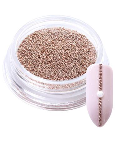 heaven2017 0.4mm 3D DIY Micro Metallic Steel Beads 3D Nails Supply Studs Nail Art Decorations Mini Charm Studs Rose Gold