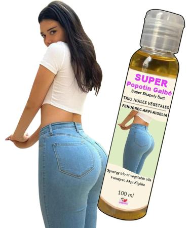 FENUGREC-AKPI-KIGELIA Synergy Oil for Buttocks-Hip-Breast Fat 100 ml 100 ml I Love My Popotin