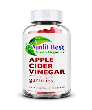 Apple Cider Vinegar Gummies Vitamins with The Mother Delicious Immunity Gluten Free Detox Vegan 100% Natural Non-GMO No Soy No Gelatin B12 B6 Beet Carrot & Pomegranate - 1 Month Supply