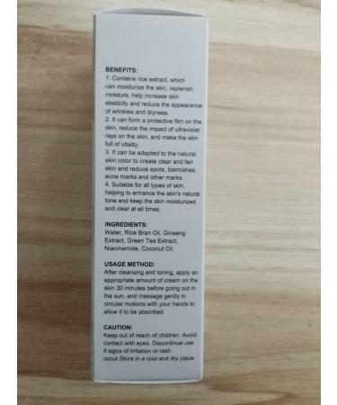 Organic Rice & Probiotics Sunscreen SPF 50 | Nourishing UV Defense for All Skin Types | Non-Greasy Formula - Buy Online on GoSupps.com
