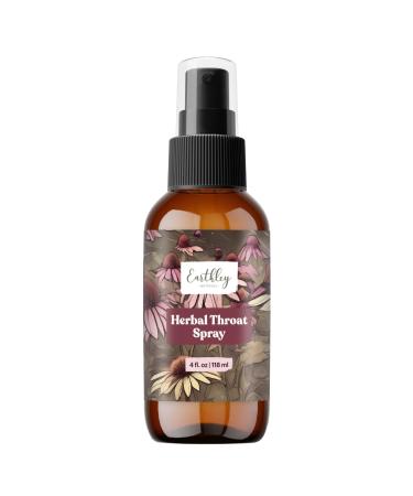 Earthley Wellness Herbal Throat Spray Pleasant Sweet Flavor Naturally Cooling No Artificial Flavors or Preservatives (4 oz)
