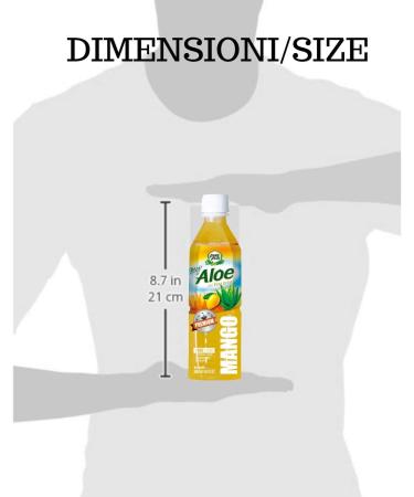 Pure Plus Aloe Pulp Drink in Pieces Mango Flavor without preservatives colorings 0% fat 500 ml x 20 pieces - Buy Online on GoSupps.com