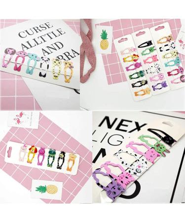 20 Couples Animal & Cartoon Hair Clips for Kids | Baby Girl Hair Accessories | Durable & Fun Designs - Buy Online on GoSupps.com