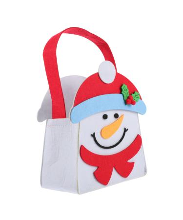 Parliky 1pc Christmas Candy Bag Storage Bags Chrismas Bags Christmas Bag Cartoon Tote Bag 30X19X9CM As Shown
