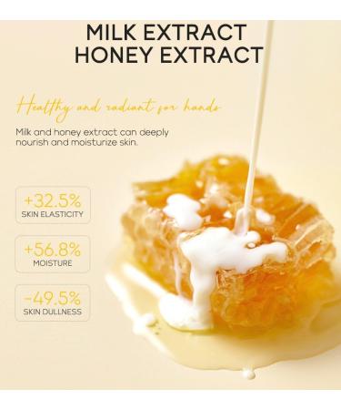 2 Pack Hand Mask Milk Honey Peel Off Wax Exfoliating Hand and Foot Mask Moisturizing Hand Serum for Cracked Dry Aging Hands - Buy Online on GoSupps.com