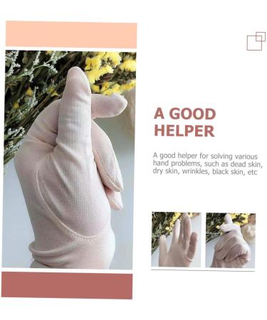 Ipetboom White Mittens 1 Pair Grooming Gloves Repairing Dry Skin Gloves Bedtime Gloves Inspection Gloves Hand Softening Gloves Paraffin Wax Mittens Beauty Products White Cosmetic Silk - Buy Online on GoSupps.com