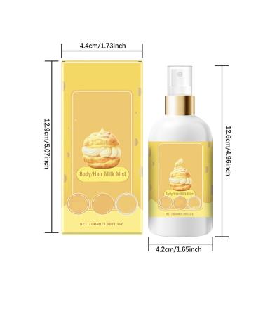 Body/Hair Milk Mist Body/Hair Milky Mist Strawberry Natural Hydrating And Moisturizing Body Mist Long Lasting Body Spray Suitable for All Skin Types C - Buy Online on GoSupps.com
