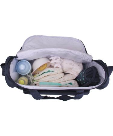 Shop FakeFace Oxford Tissue Cartoon Baby Bag Set - 4 in 1 Diaper Handbag Shoulder Bag & Bottle Holder - Dark Blue - International Shipping - Buy Online on GoSupps.com