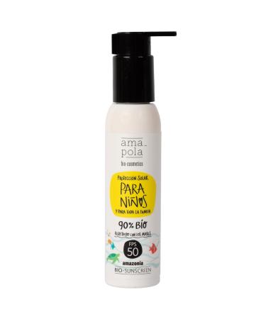 Amapola Biocosmetics Baby Sunscreen SPF 50+ - Organic Mineral Sun Protection for Children and Babies