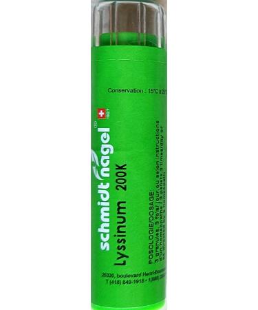 Lyssinum (Hydrophobinum) 200K Homeopathy Medicine Schmidt-Nagel Canada (Homeodel) 90 pellets/granules