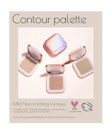 Ownest Beauty KYDA Face Contour Palette - Concealer Contour Powder Palette for Sculpting and High Pigmented Contour Shadow Makeup in Soft Grey - Cruelty-Free and Lightweight Formula - Buy Online on GoSupps.com