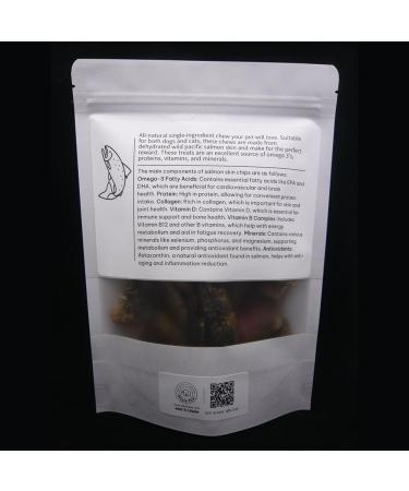 maplepaw Salmon Skin Chips Treat Pet Dog Cat - Buy Online on GoSupps.com