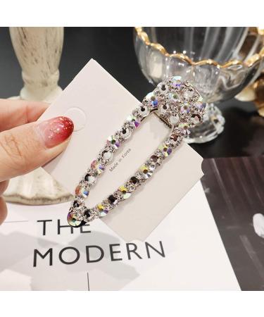 8 Pack Shining Rhinestone Alligator Hair Clips - Sparkly AB Crystal Barrettes for Women - Buy Online on GoSupps.com