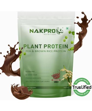 Buy NAK PRO Vegan Plant Protein Powder - 25.21g Protein 4.85g BCAA | Plant-Based Protein for Muscle Gain & Recovery - Chocolate 1Kg - International Shipping - Buy Online on GoSupps.com