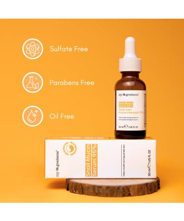 Buy Masque Bar Snail Mucin Serum 95% - Hydrating & Lightweight Skin Treatment | 1 fl.oz (30 ml) - International Shipping - Buy Online on GoSupps.com