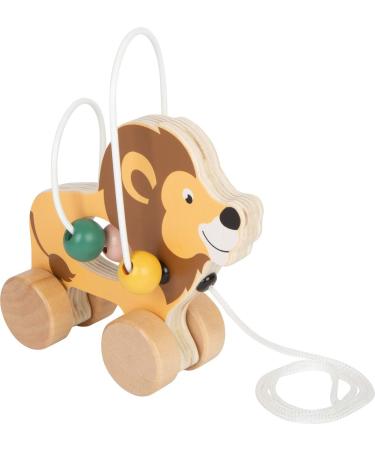 Small Foot Pull-Along Toy Lion - Motor Skills Loop Safari | Wooden Push-Along Toy for Kids 12+ Months | 11705 - Buy Online on GoSupps.com