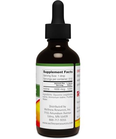 Wellness Resources Iosol Iodine Liquid - 1 Oz | Water Soluble Formula - Buy Online on GoSupps.com