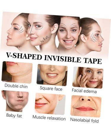 OHPHCALL 80pcs V-type Lift Face Pasters Skin Lifting Tape Face Lifting Sticker Sticker Skin Tightening Tapes Tape for Face Lifting Face Tape Lifting Invisible Face Chin Lift Tapes - Buy Online on GoSupps.com