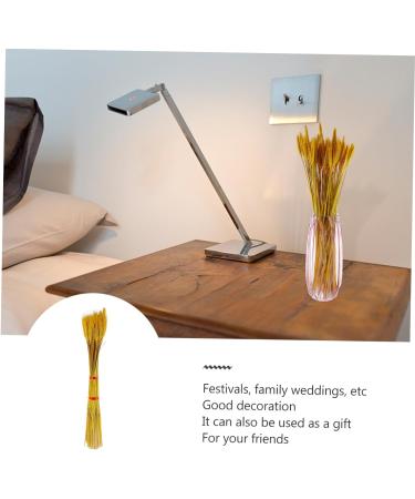 TOPBATHY Wheat Ear 100pcs Dried Wheat Ears Bouquet Props Dried Flowers. Desktop Wheat Ears Decor Yellow 52X10CM - Buy Online on GoSupps.com