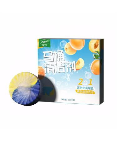 lmoikesz Toilet Freshener Clean And Fresh Every Flush At Home Toilet Bowl Cleaner ABS Toilet Cleaner Simply Place In Cistern Peach aroma 1 count (Pack of 1)