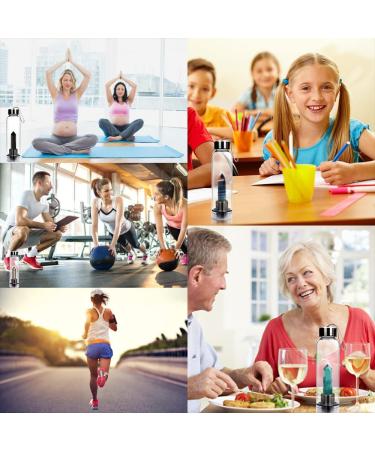 Buy HINATAA Crystal Water Bottle - 550ml Removable Healing Natural Quartz (Yellow) International Shipping Available - Buy Online on GoSupps.com