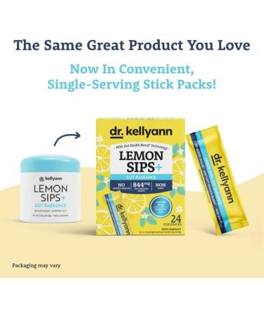 Dr. Kellyann Lemon Sips Gut Radiance - Boost Digestive Health & Wellness | International Shipping Available - Buy Online on GoSupps.com