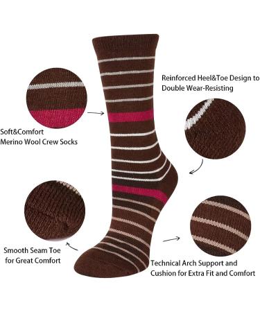 SoxDaddy Women's Merino Wool Hiking Crew Socks - Size 9-11, Color 3 - Buy Online on GoSupps.com