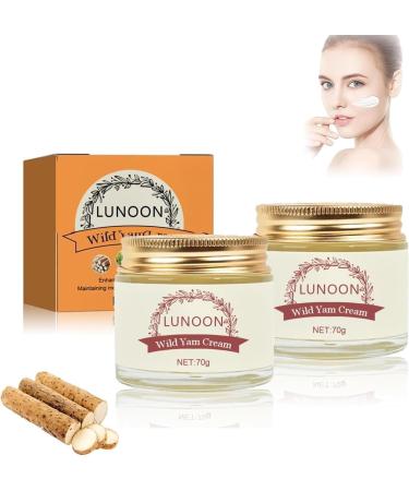 YOECO 2pcs Yam Face Cream Organic Face Cream Moisturizes And Cleanses Facial Skin