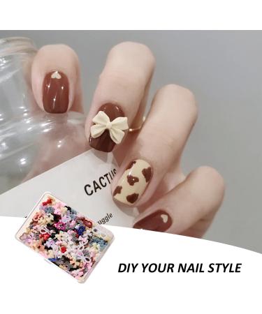 400 Pieces of Nail Decorations with 1 Storage Box 3D Nail Art Pearls Butterflies Bow Ties Gemstones in Various Shapes DIY Nail Accessories Nail Craft Decorations - Buy Online on GoSupps.com