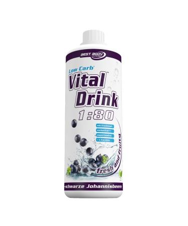 Best Body Nutrition - Low Carb Vital Drink - blackcurrant (1000ml bottle)