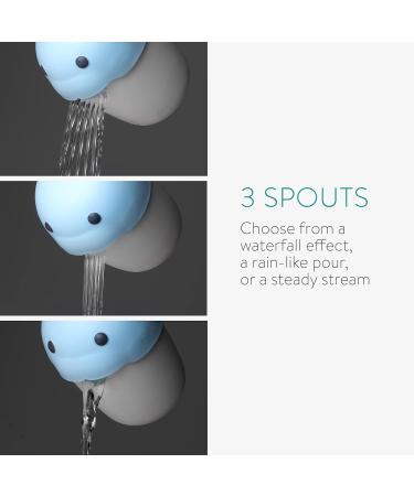 Navaris Baby Kids Hair Wash Cups - Blue Bathing Bucket for Easy Hair Washing | Perfect for Children - Buy Online on GoSupps.com