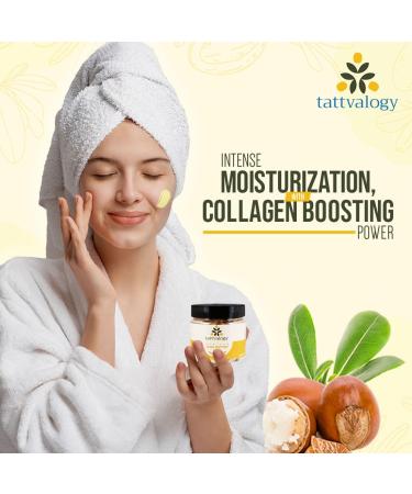 Buy Nature's Tattva Organic Raw Shea Butter 100g - Pure Natural & Effective for Skin & Hair Care | International Shipping Available - Buy Online on GoSupps.com