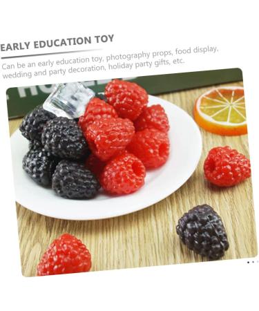 HOMSFOU 200 Pcs Simulation Raspberry Small Christmas Decor Fruitful Mini Fake Fruit Photo Prop Raspberry Kids Fruit Model Prop Pvc Raspberry Vegetable Props Plant Food Decorate Soft Pvc - Buy Online on GoSupps.com