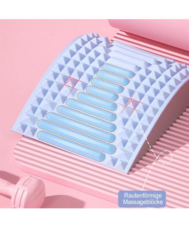 Accmuzzy 2-in-1 Neck & Back Extensor | Back Massage Device & Stretcher for Neck Pain Relief (Blue) - International Shipping Available - Buy Online on GoSupps.com