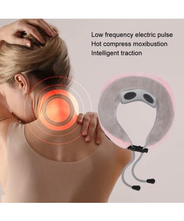 Buy Electrical Neck Massage Device - U-Shaped Pink Pillow for Comfortable Neck & Shoulder Relief | International Shipping Available - Buy Online on GoSupps.com