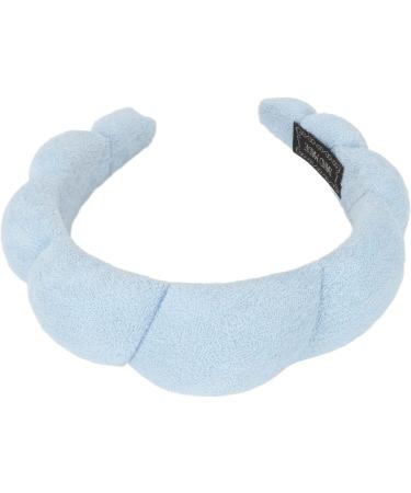 Soft And Absorbent Sponge Headband for Women - Prevent Slip Cute Padded Hair Band with Elastic Blue - Buy Online on GoSupps.com