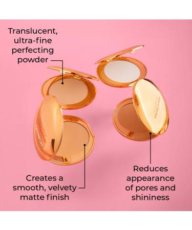 MCoBeauty Miracle Flawless Pressed Powder - Medium Warm Shade | Oil-Control Soft-Focus Finish | Vegan & Cruelty Free | Hydrating Rose Extract & Sweet Almond Oil - Buy Worldwide - Buy Online on GoSupps.com