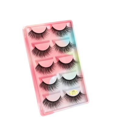 UAMOU Mink Eyelashes 10/50/100 Boxes Fluffy 3D Mink Lashes Makeup Natural Long Volume False Eyelashes Bulk Faux Cils Custom Cheerfully (Color : 5 Pairs X11CS Size : 10 Boxes)