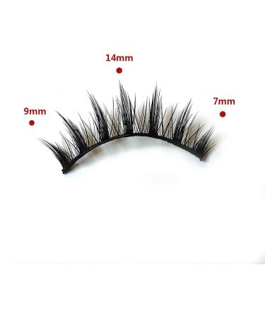 5 Pairs Make Up Thick Eyelash Extension 3D Natural Lashes + Spiky Design Reused:3-10times for Weddings Photography Night Parties Cosplay Makeup A - Buy Online on GoSupps.com