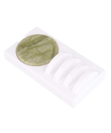 Chrontier U Curved Eyelash Extension Palette & Jade Stone Set - Professional Acrylic Holder for False Eyelashes Grafting - Buy Online on GoSupps.com