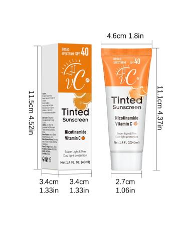 Buy Vitamin C Suncream SPF 40 - 2024 Summer UV Protection for All Skin Types - Unisex Facial Sunscreen (1.4 Fl Oz) - Perfect for Outdoor & Beach Activities - Buy Online on GoSupps.com
