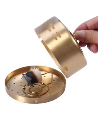 Adjustable Copper Moxibustion Box - 3 Corridors Thickened Acupuncture Moxa Burner Holder Temperature Control for Elderly Care - Buy Online on GoSupps.com