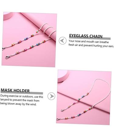 Frcolor 4 Pieces Anti-Drop Chain & Glasses Holder - Fashionable Face Mask Accessories Digital Notepad & Hanging Straps for Ultimate Convenience - Buy Online on GoSupps.com