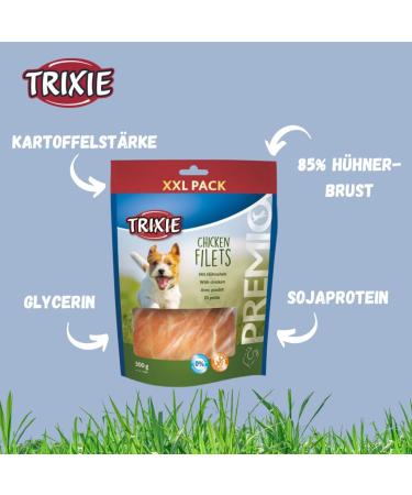 Trixie Premio Dog Chicken Filets XXL 300G - Gluten-Free Grain-Free Sugar-Free Premium Treats for Training & Home Rewards - Buy Online on GoSupps.com