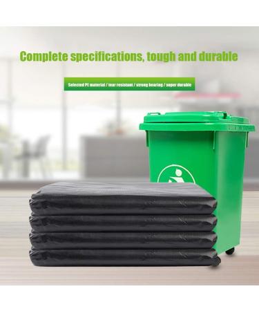 Stevlogs 50pcs/1 Bag Embossing Thickened Garbage Bags Large Trash Rubbish Bag Black 60x80cm as Shown - Buy Online on GoSupps.com