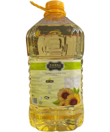 Zamera Refind Sunflower Oil 5 Litre - Buy Online on GoSupps.com